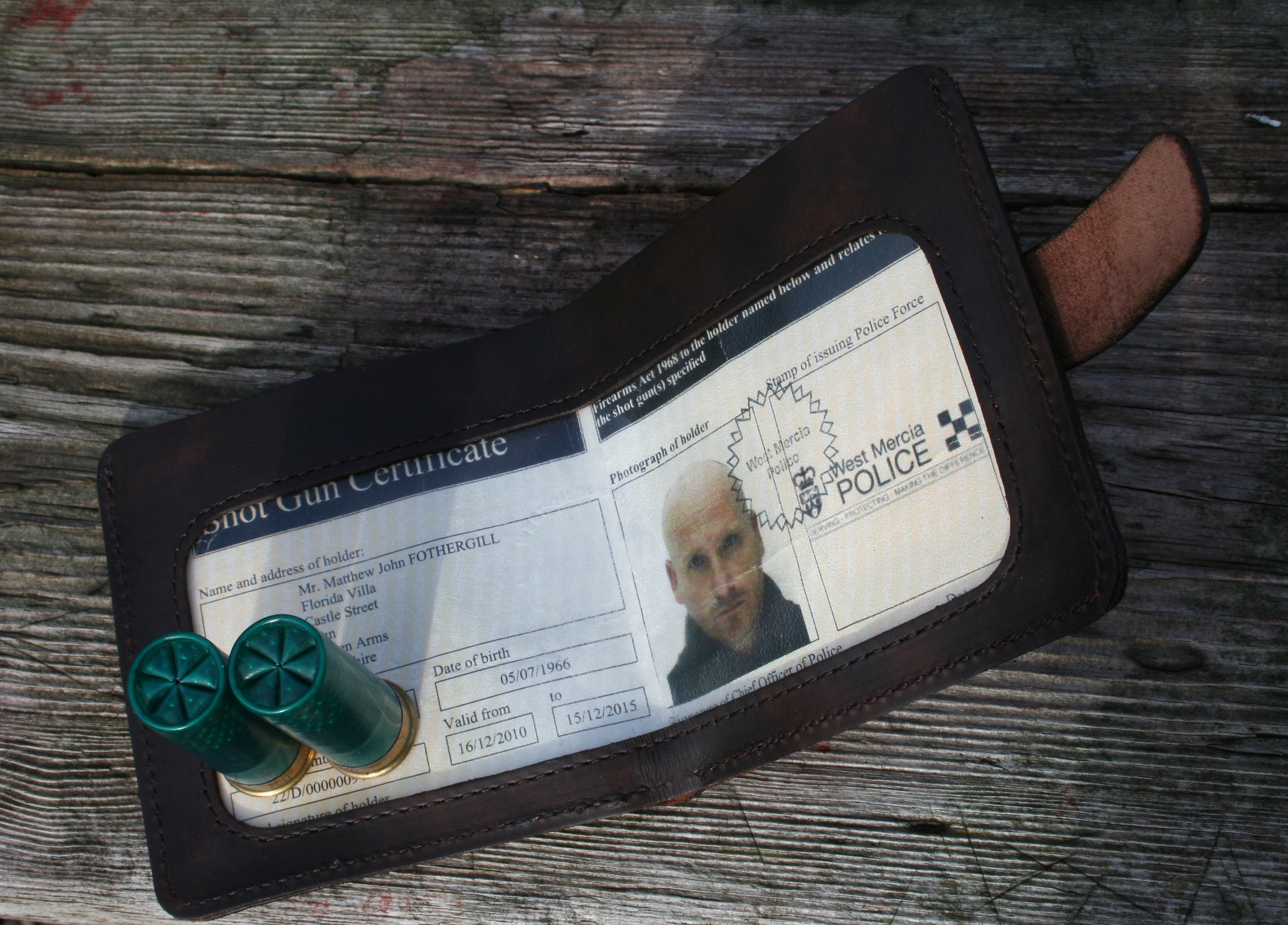 Shotgun licence wallet